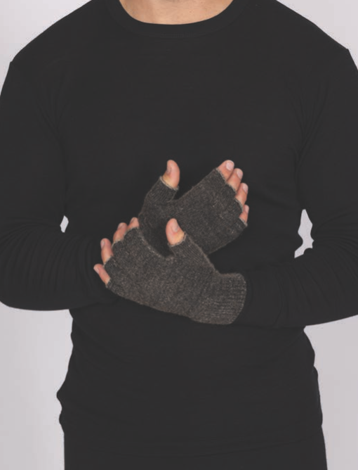 Thermadry Fingerless Gloves (XS, Black Marle)