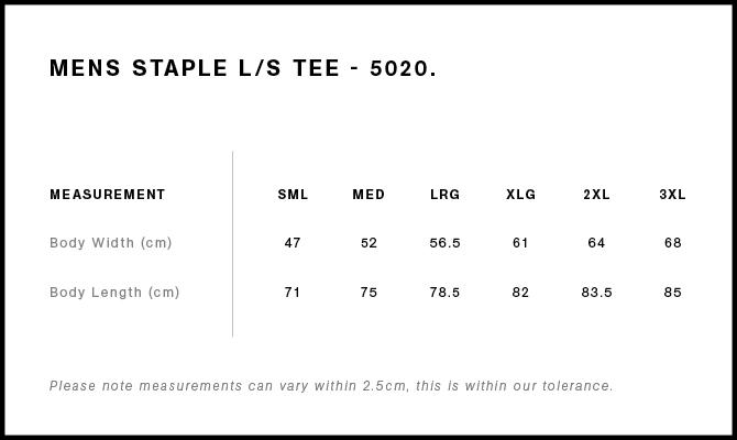 Size Guide - Style 5020