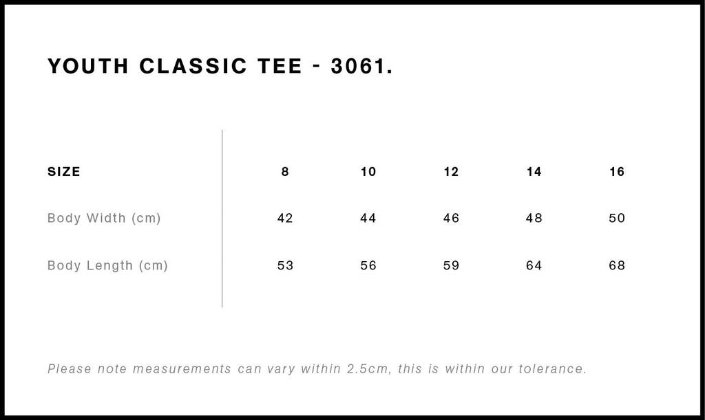 Size Guide - Style 3061