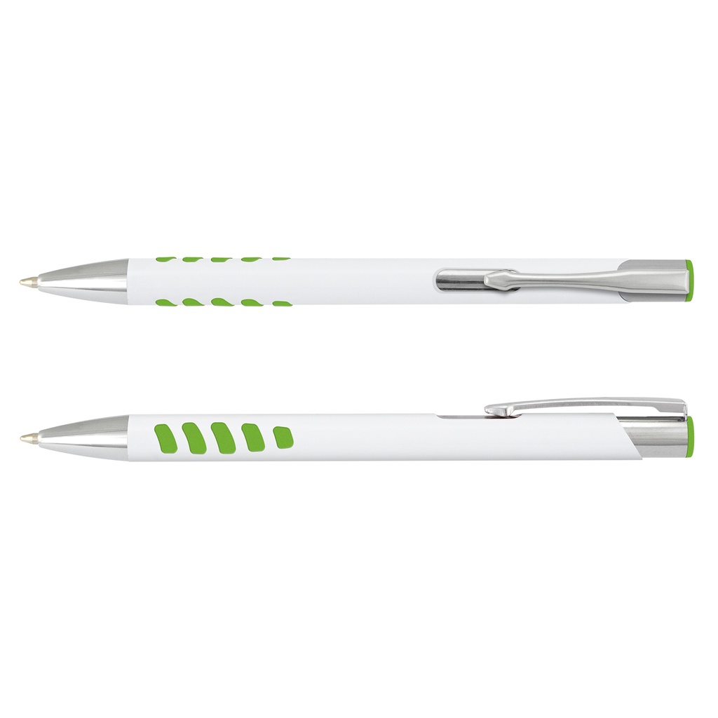 White/Bright Green