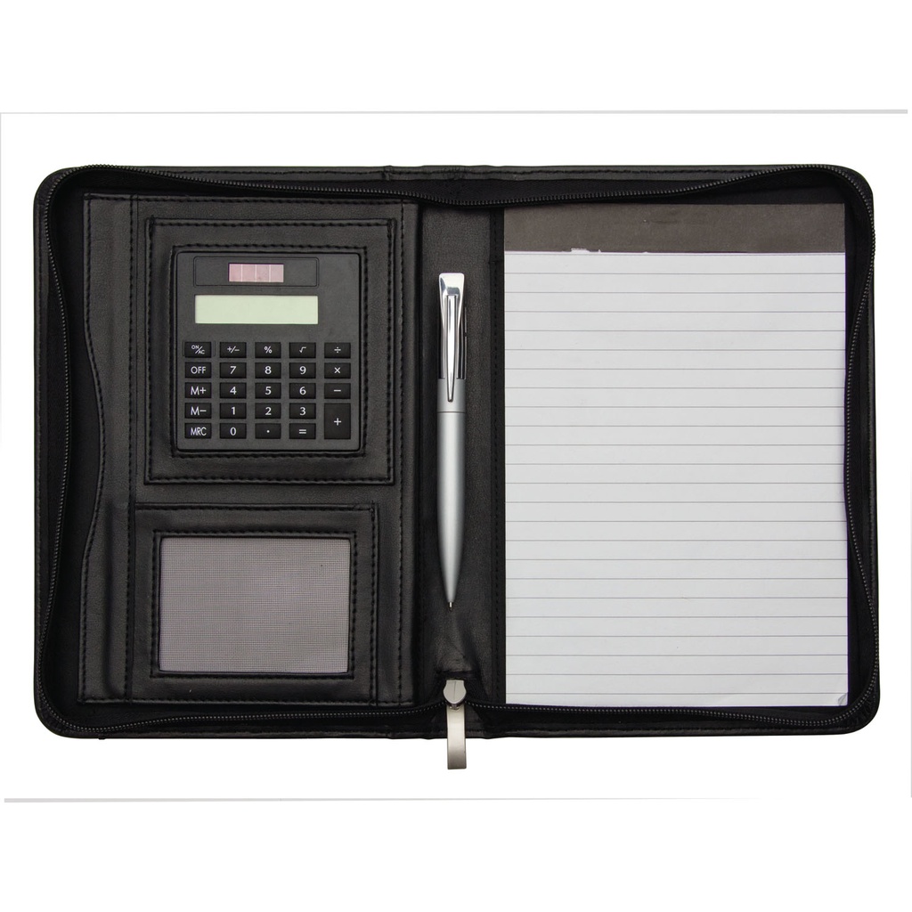 A5 PU Zip Round Compendium