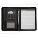 A5 PU Zip Round Compendium