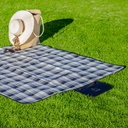 Picnic Tartan Blanket - Black/Grey