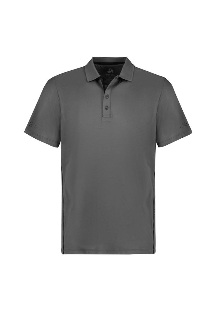[9401042621092] P200MS - Mens Balance Short Sleeve Polo (S, Ash/Black)