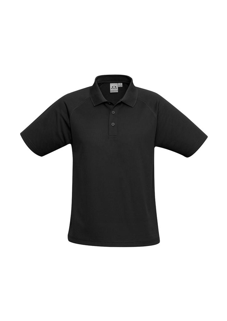 [9401042235794] P300KS - Kids Sprint Short Sleeve Polo (4, Black)