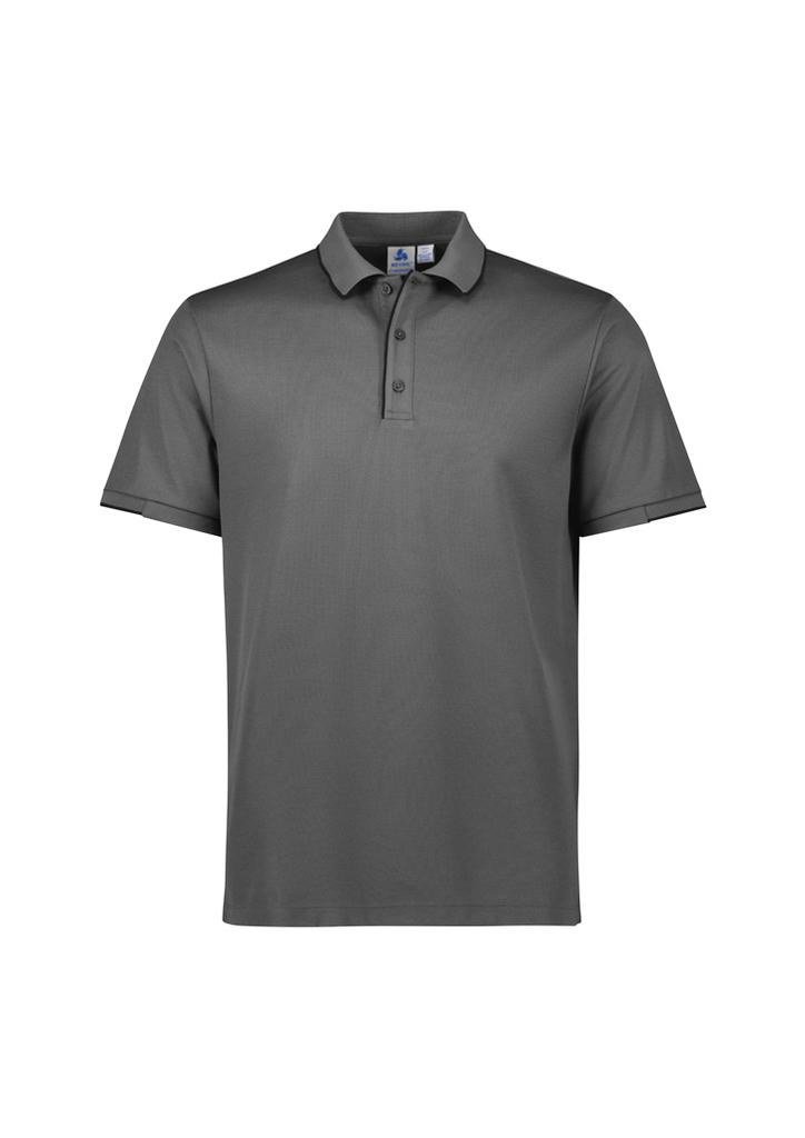 [9401042634856] P313MS - Mens Focus Short Sleeve Polo (XS, Ash/Black)