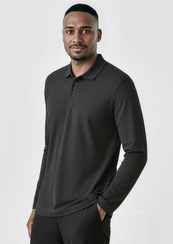 P400ML - Mens Crew Long Sleeve Polo