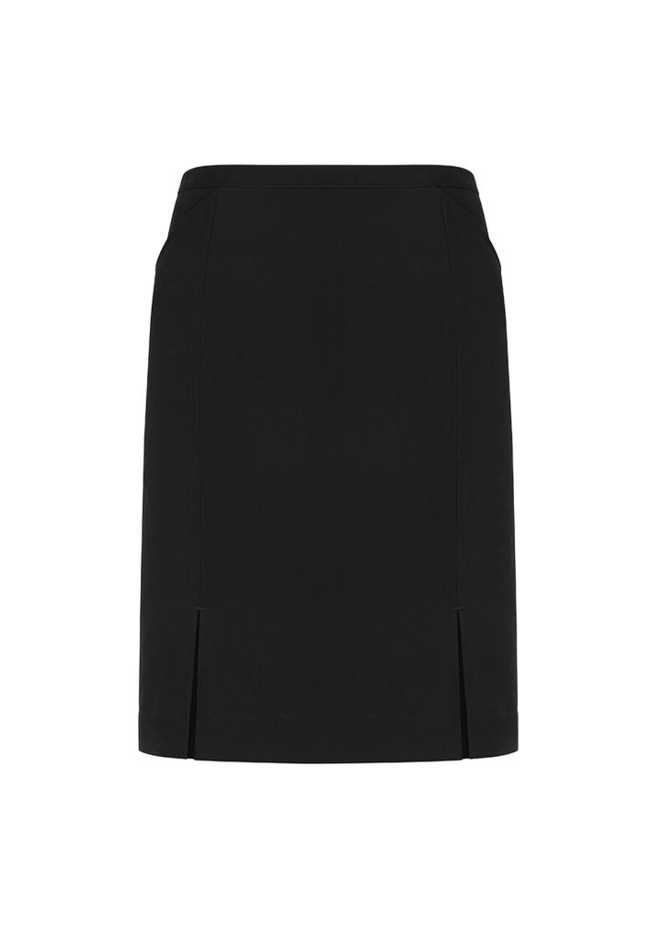 [9401042455017] 20720 - Womens Siena Front Pleat Detail Straight Skirt (4, Black)