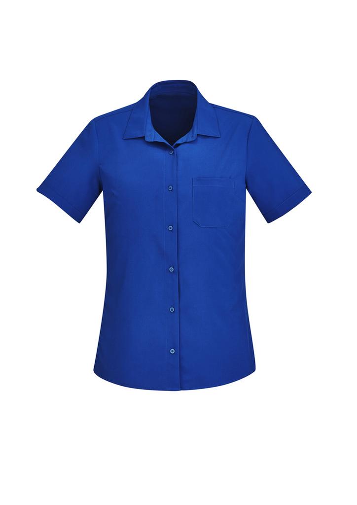 CS947LS - Womens Florence Plain Short Sleeve Shirt