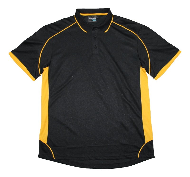 [MPP-BG-XS] MPP - Matchpace Polo (XS, Black/Gold)