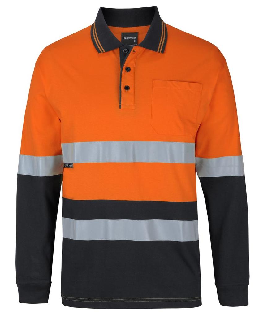 6DCPL - JBs Hv (D+N) L/S Cotton Polo