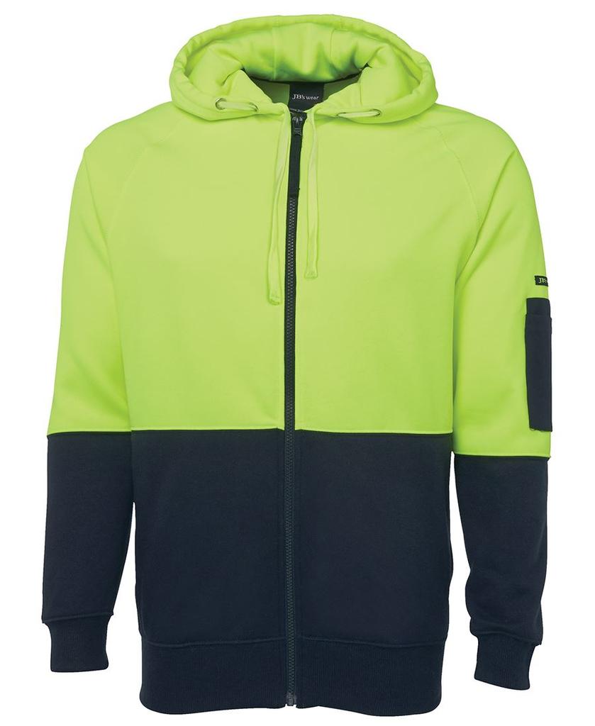6HVH - JBs Hv Full Zip Fleecy Hoodie