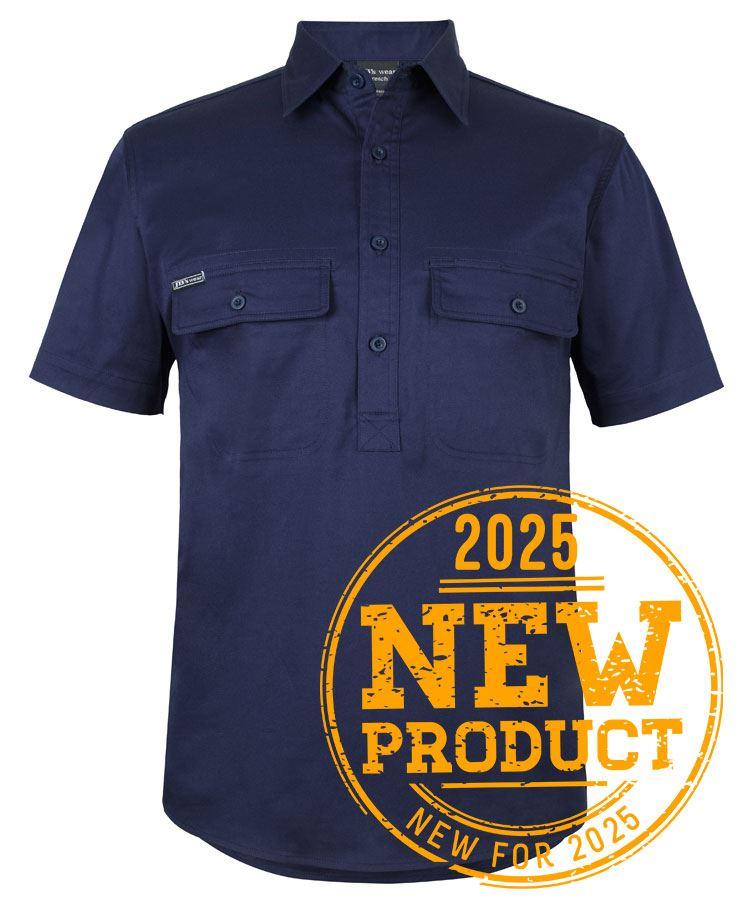 [6WKCSNXA0] 6WKCS - JBs S/S 150G Stretch Close Front Work Shirt (3XS)