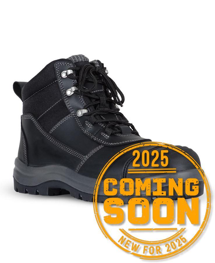 [9H8BGB1] 9H8 - JBs Atrax Zip Safety Boot (3, Black/Grey)