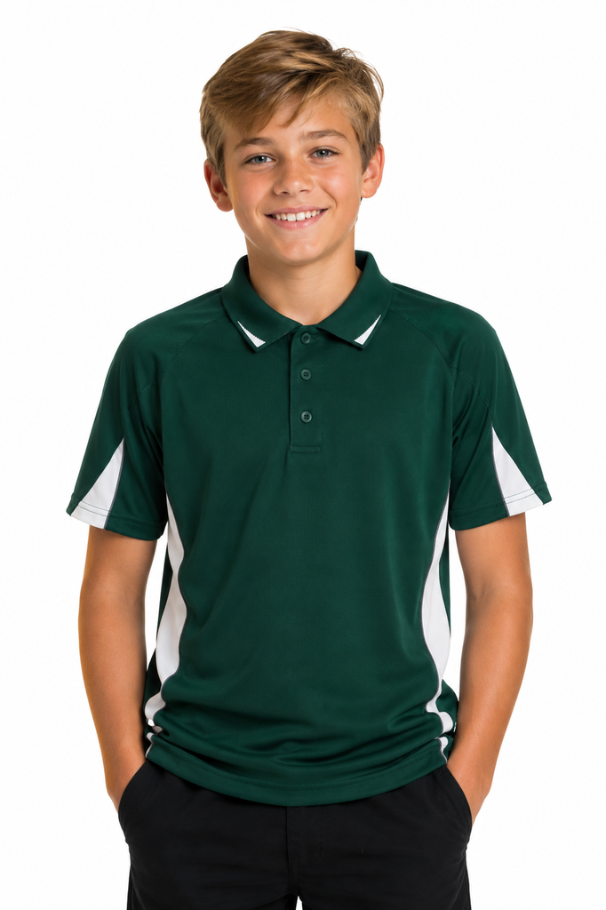 3304 - KIDS EUREKA POLO (4, Black/Gold)