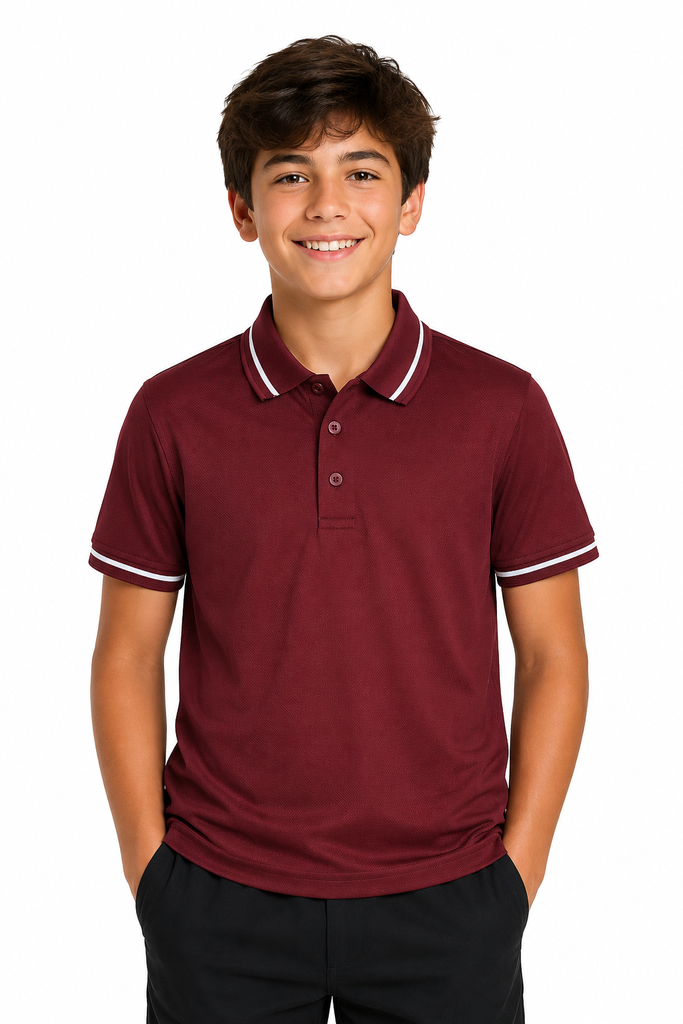 [331902061] 3319 - KIDS COTTESLOE POLO (4, Black/Gold)