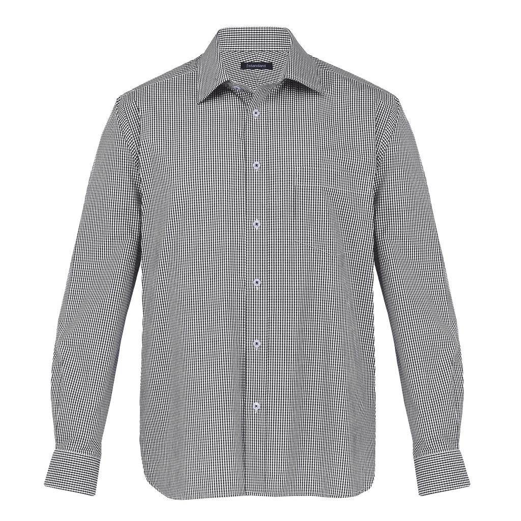 [TKC-BLACK-WHITE-S] TKC - The Kingston Check Shirt - Mens (S, Black/White)