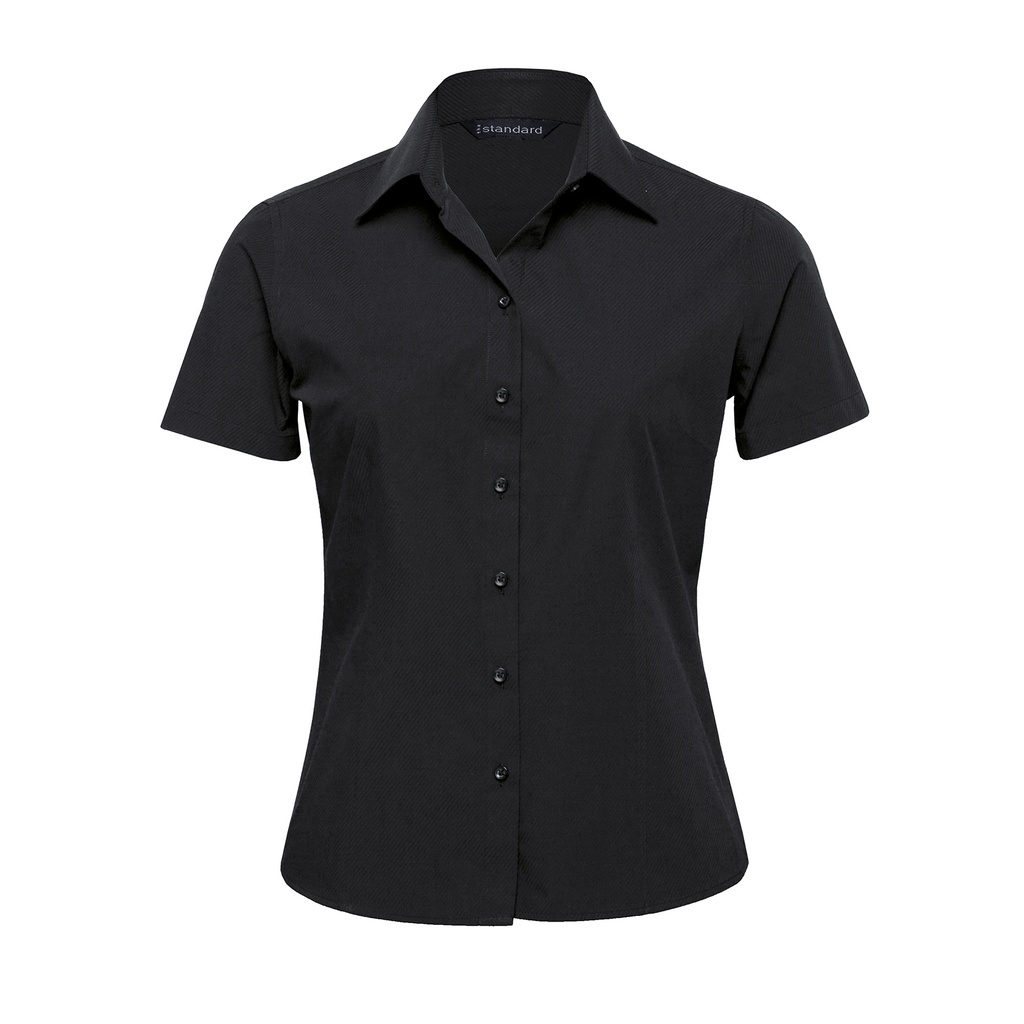 [WTRSS-BLACK-8] WTRSS - The Republic Short Sleeve Shirt - Womens (8)