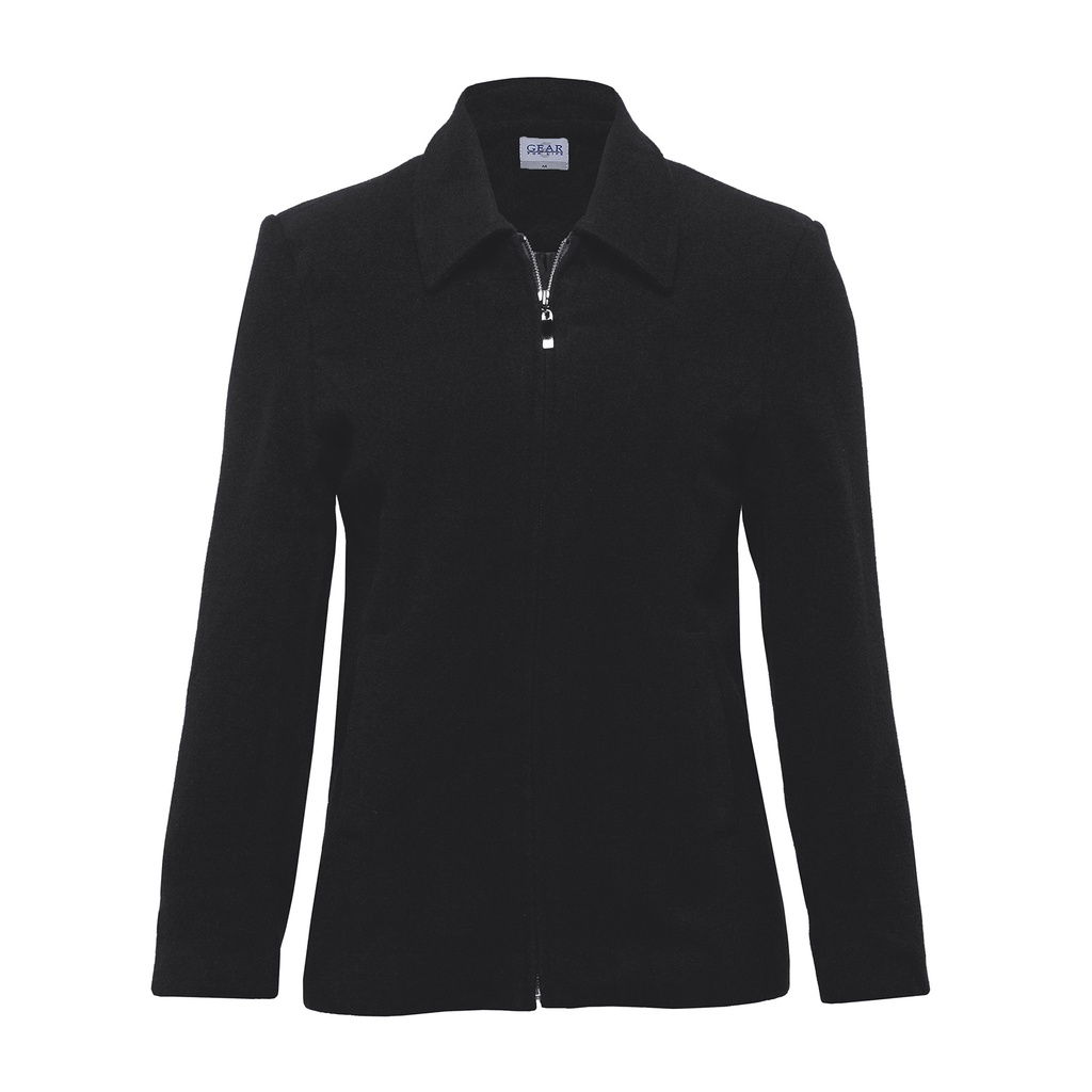[OWMWJ-BLACK-8] OWMWJ - Melton Wool Ceo Jacket - Womens (8, Black)