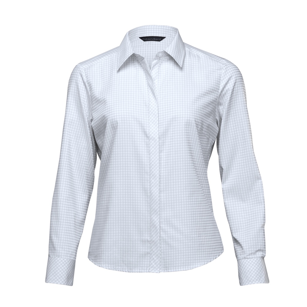 [OWCS-SILVER-WHITE-8] OWCS - The Carnaby Shirt - Womens (8)