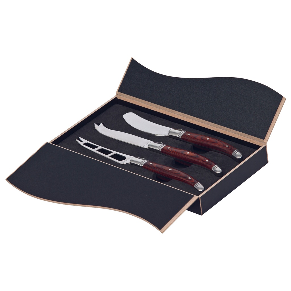 [POBCK-STANDARD-STANDARD] POBCK - Bordeaux Cheese Knife 3 pcs Set