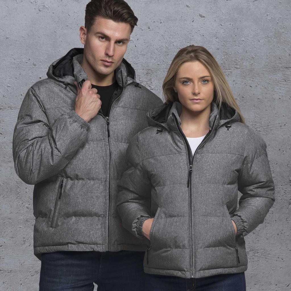 [SIIPJ-GREY MELANGE-XXS] SIIPJ - smpli Invert Puffa Jacket (XXS)