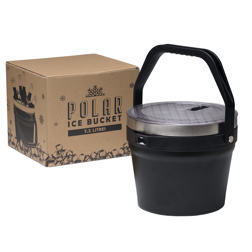 [POPIB-MATT BLACK-STANDARD] POPIB - Polar Ice 7.2L Bucket