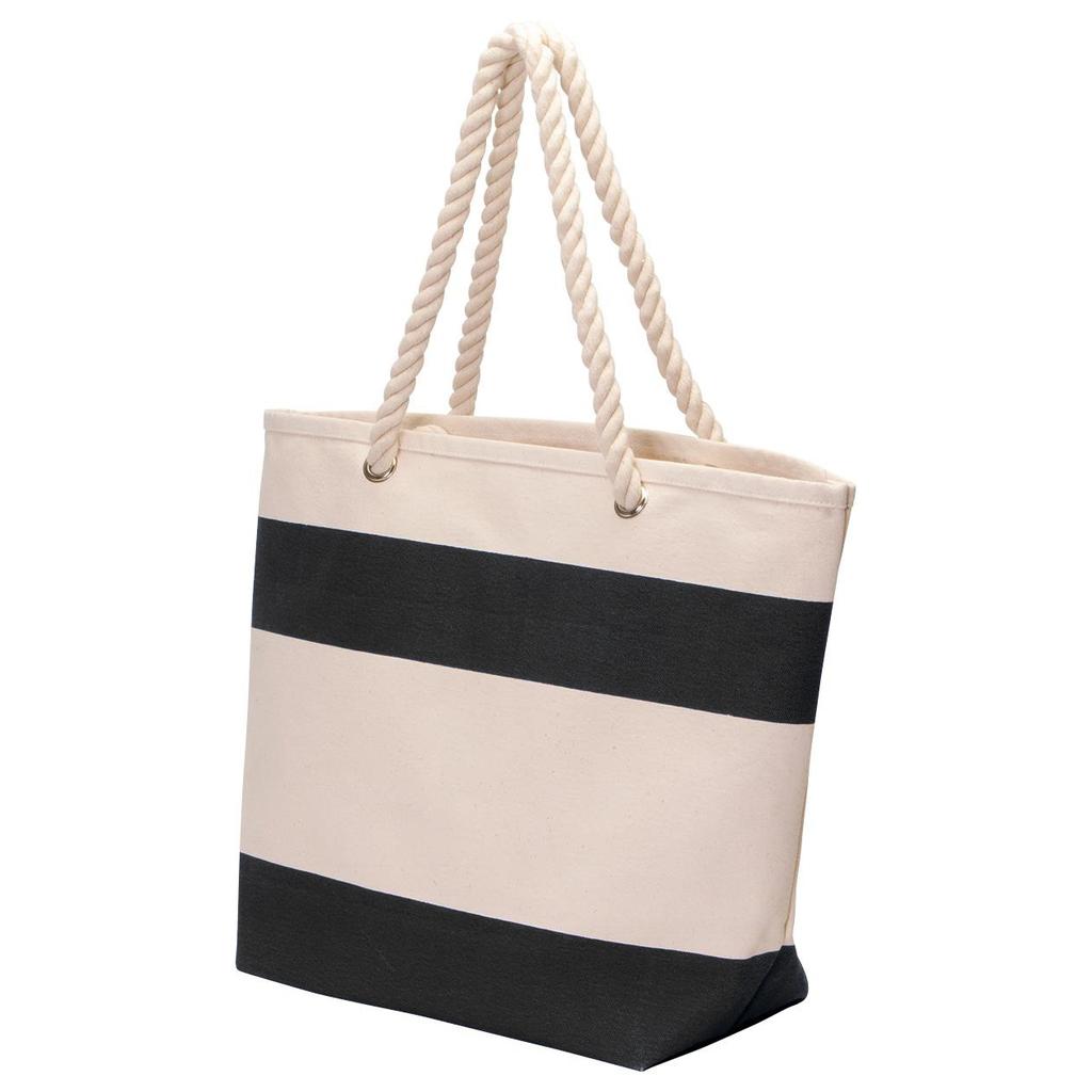 [2001-NL.BL] Beach Shopper Bag - 2001 (Natural,Black)