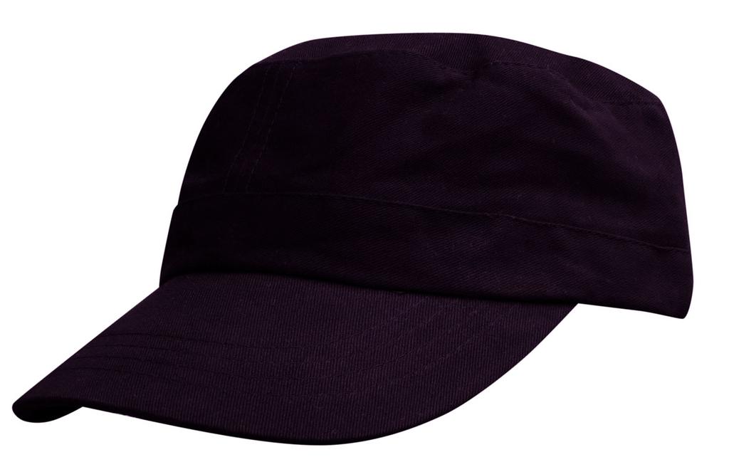 [4081-BL] Military Cap - 4081 (Black)