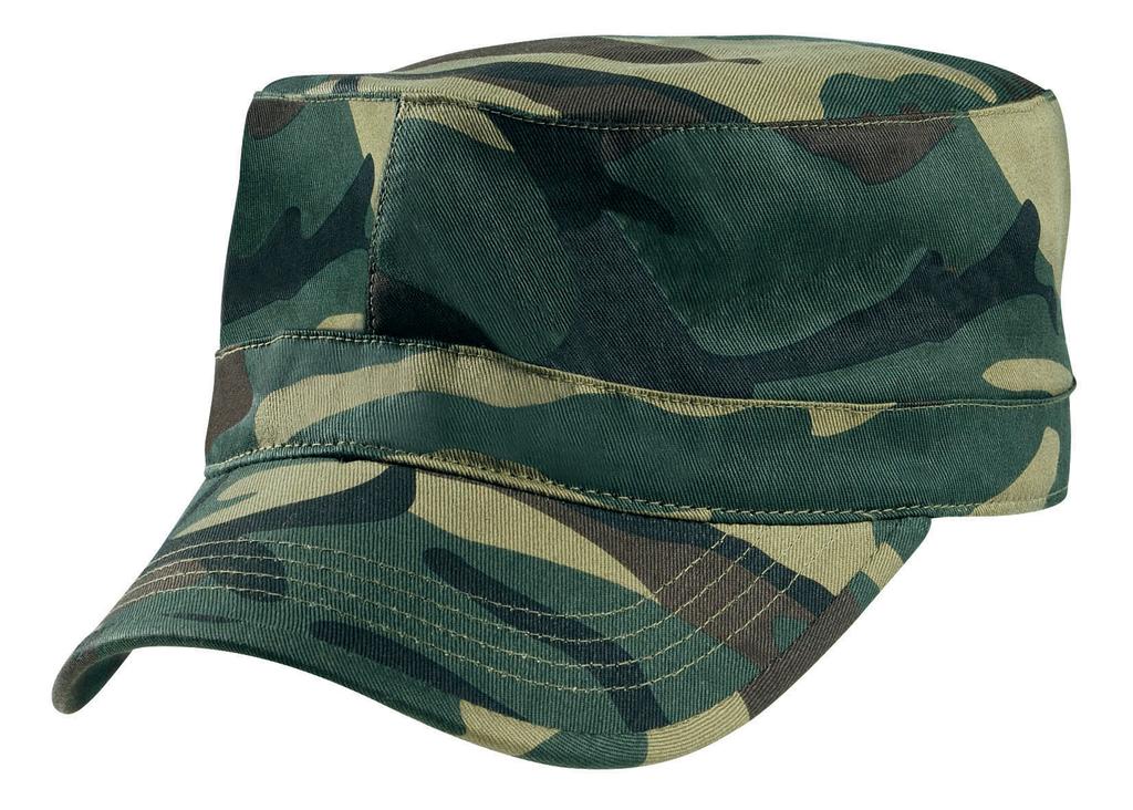 [4083-CAMGR] Camo Military Cap - 4083