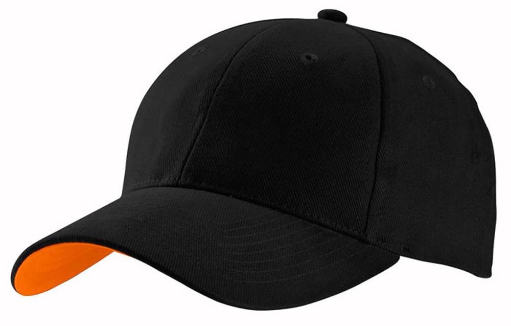 [4170-BL.OR] Contrast Cap - 4170 (Black,Orange)