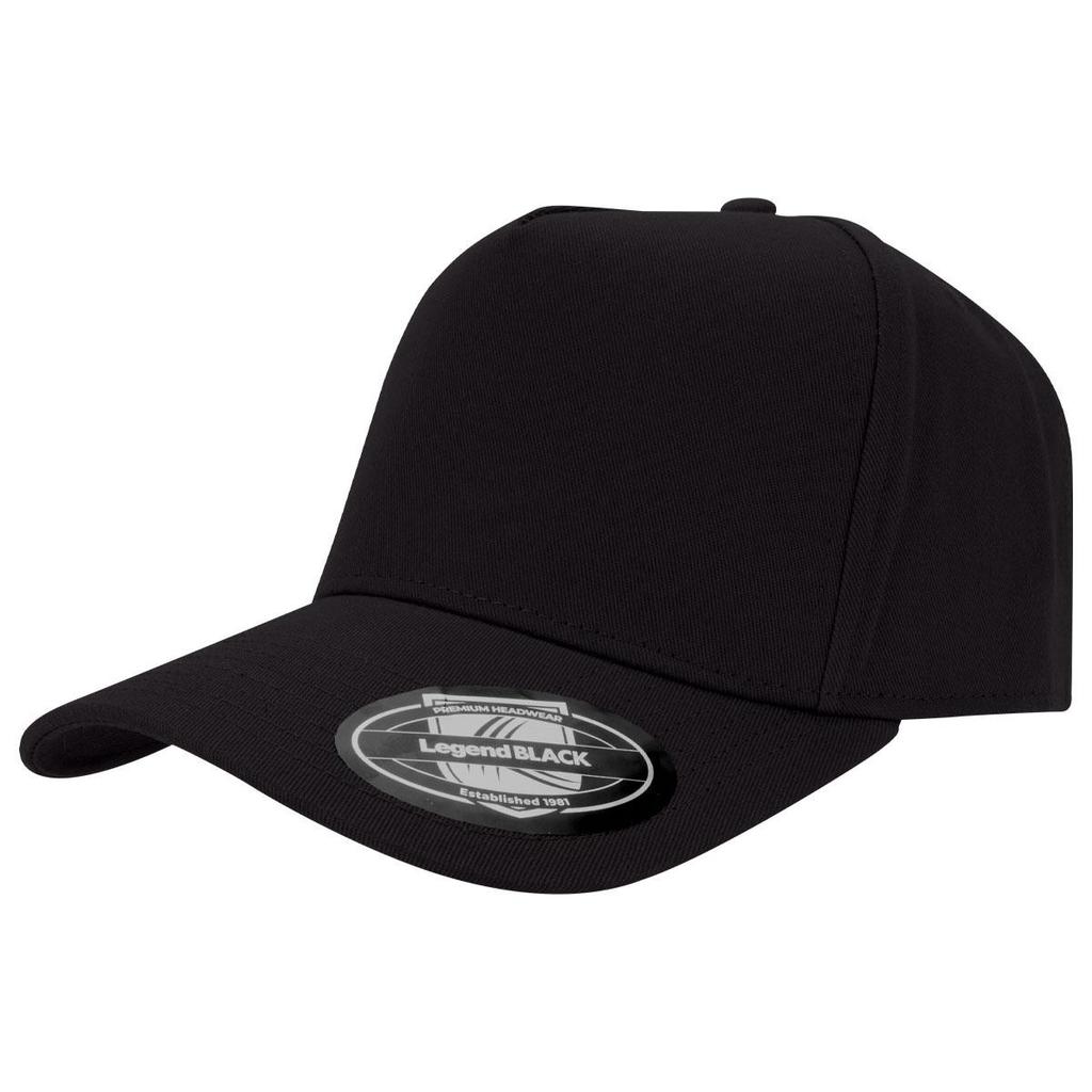 [7001-BL] A-Frame Snap Back Cap - 7001 (Black)