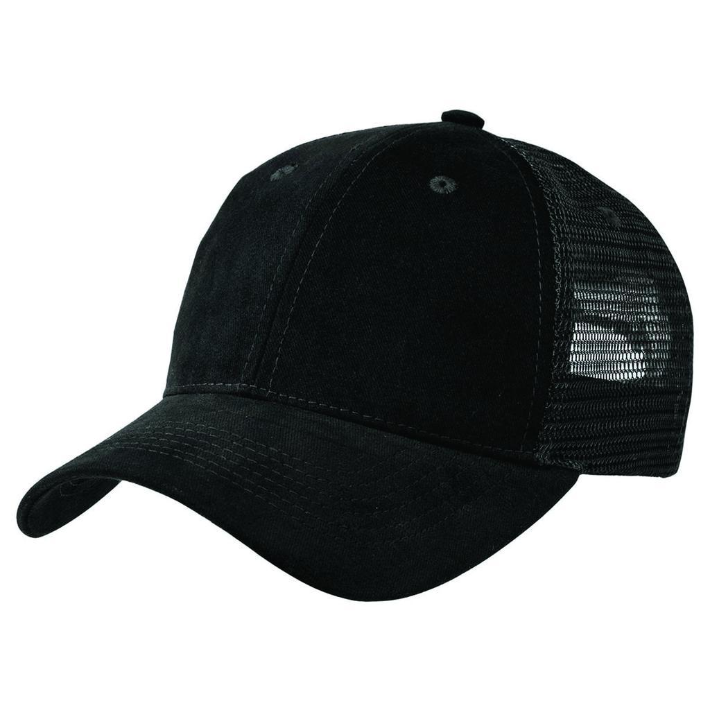 [8003-BL] Premium Soft Mesh Cap - 8003 (Black)