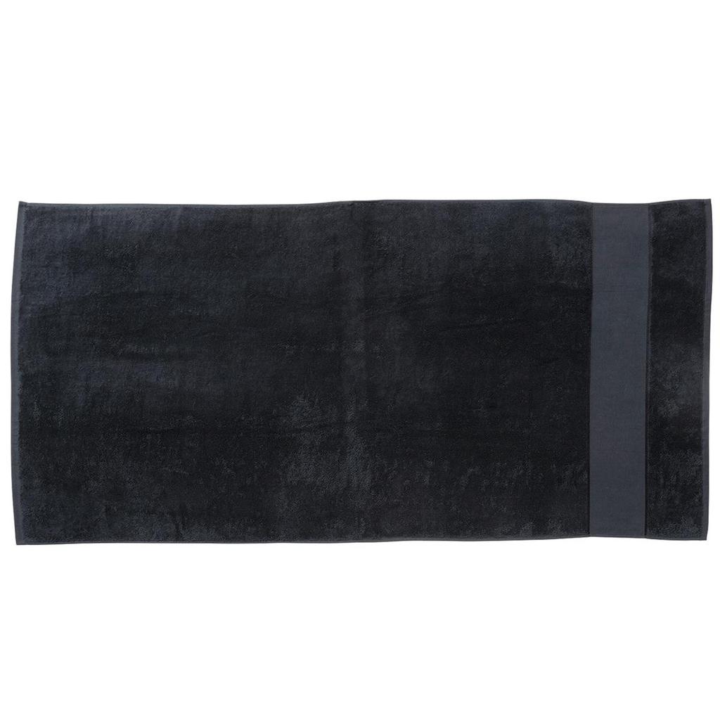 [M155-BL] Regatta Beach Towel - M155 (Black)
