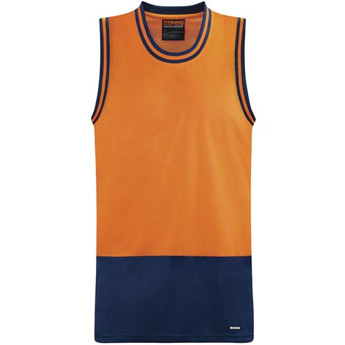 Singlet Day Only Orange/Navy (XS)
