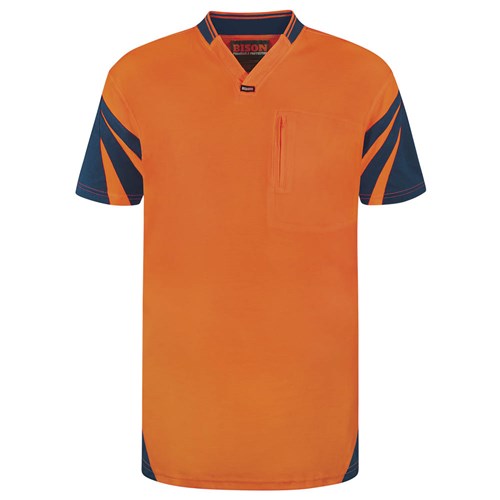 Polo Day Only Quick-Dry Cotton Backed Orange (S)