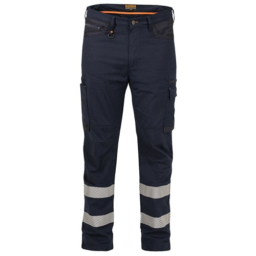 Trouser Lightweight Stretch Polycotton Taped Navy (87)