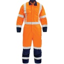 Overall Workzone TTMC-W17 X-Back Cotton Zip Orange/Navy (CTXPCOWX)