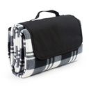 Picnic Tartan Blanket - Black/Grey
