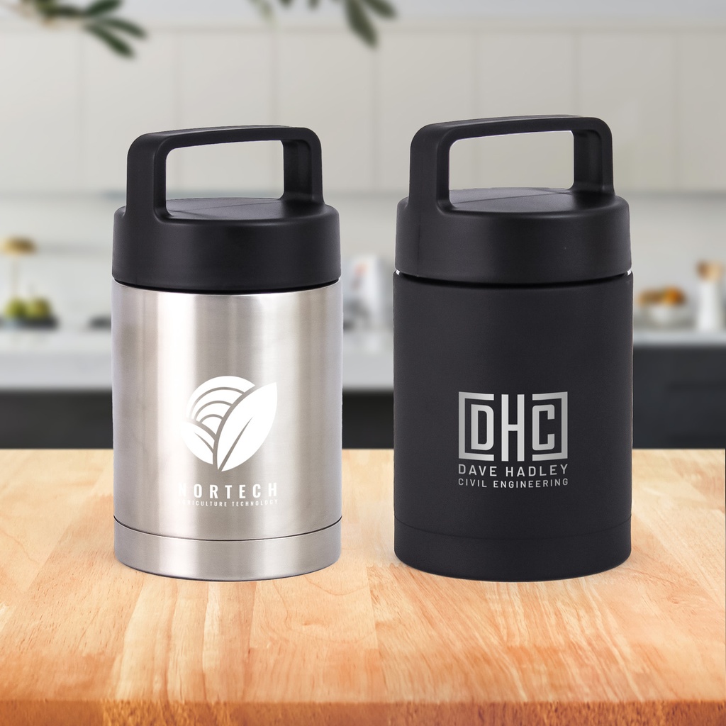 Foodie Lunch Flask (Black)