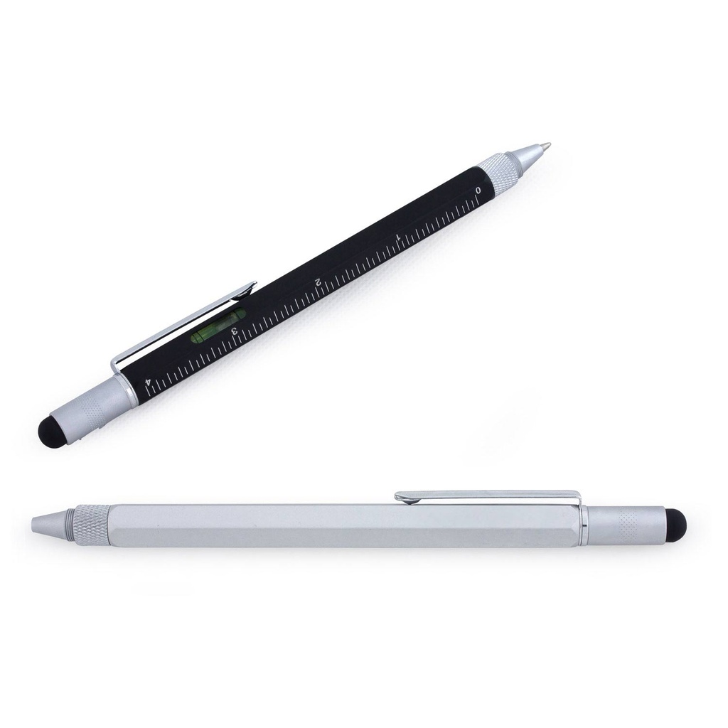 6 In 1 Hexagonal Metal Pen (Black)