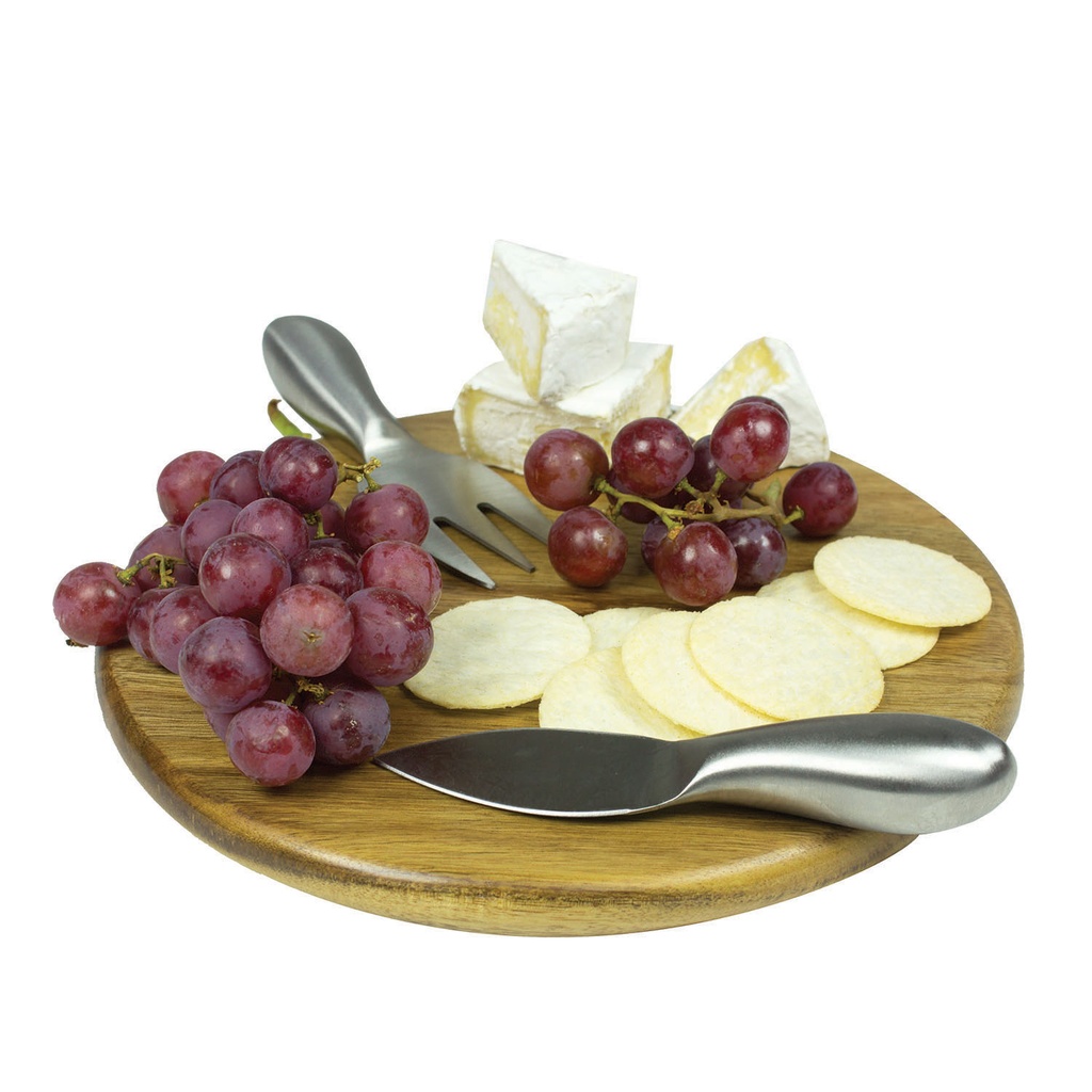 [AM006320] Petite Round Cheese Board - Wooden