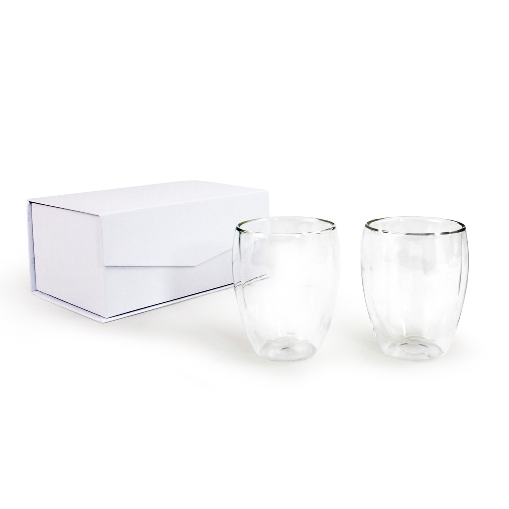 [AM006325] Glass Set - 2 Glasses In Gift Box