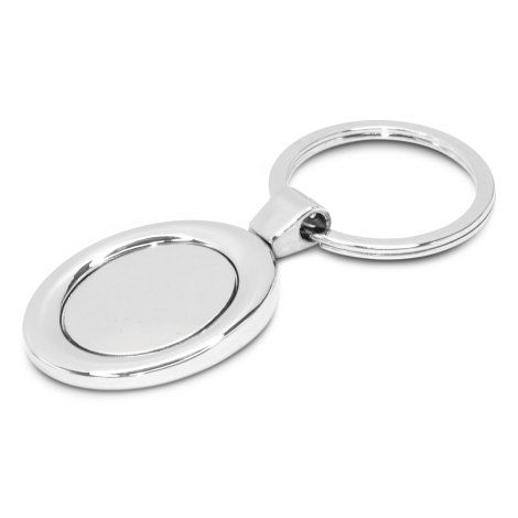 [105660] Oval Metal Key Ring - 105659