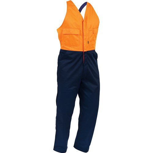 Overall Workzone Easy Action Polycotton Zip Orange/Navy (EDZPC) (76R)