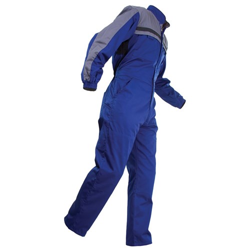 Overall Workzone Euro Polycotton Zip Royal Blue/Grey (CEZPC) (80R)