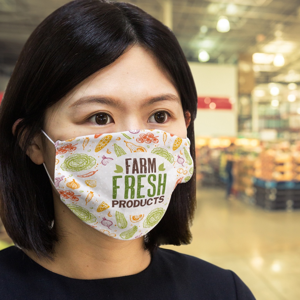 [132330] Reusable Face Mask Full Colour - Large - 200329