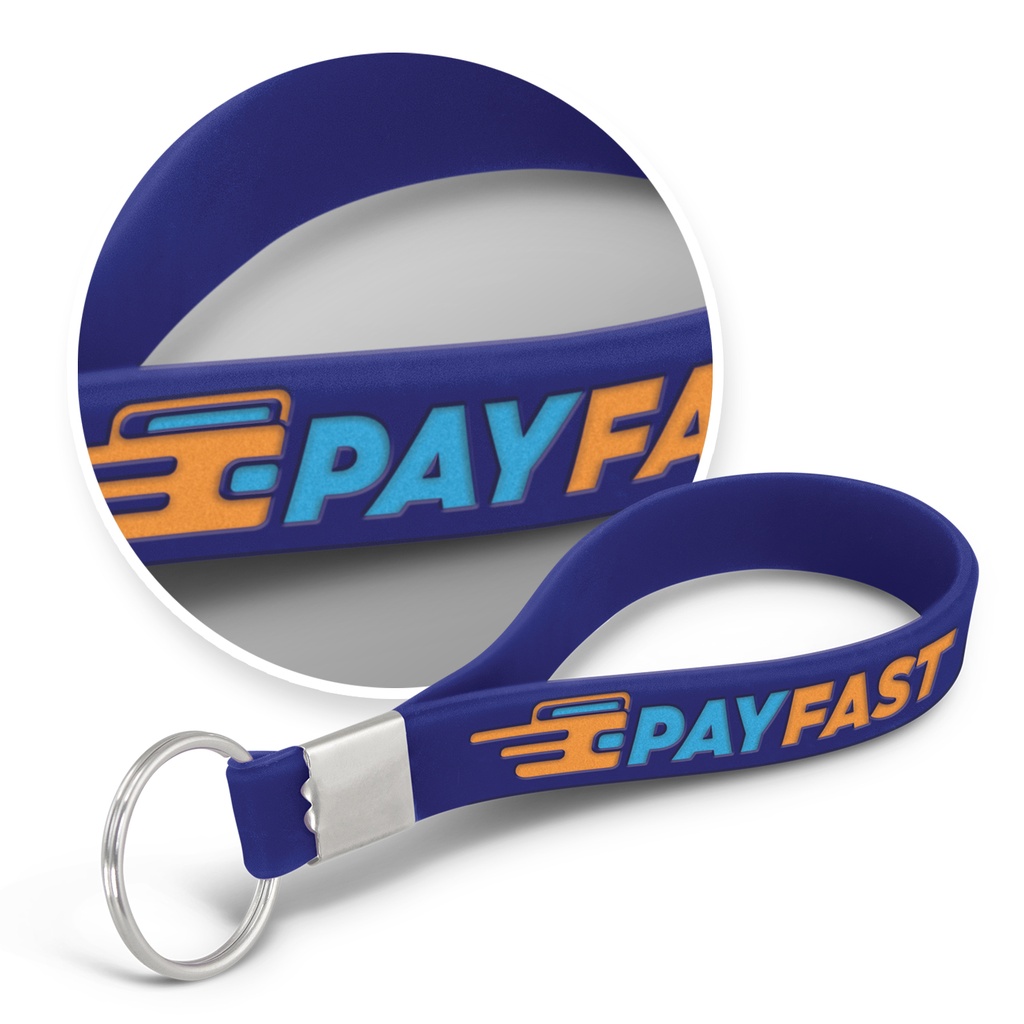 [118671] Silicone Key Ring - Debossed - 118671