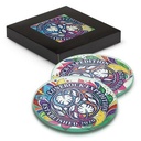 Venice Glass Coaster - Set of 2 - Round - Full Colour - 120165