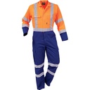 Overall Workzone Day/Night Polycotton Zip Royal Blue/Orange (TTPPCLT)